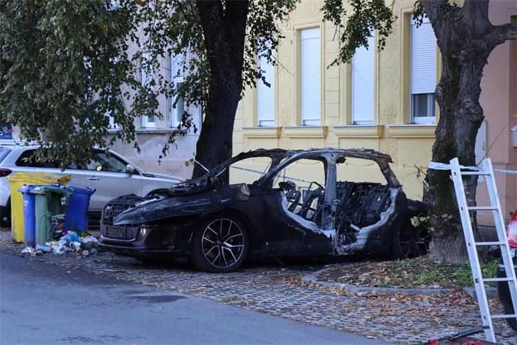 Uhićen počinitelj koji je zapalio Audi Q7 u Stepinčevoj ulici u Osijeku